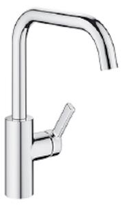 Naber Glam 1 miscelatore monocomando ad alta pressione in metallo argento