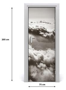 Adesivo per porta Volo sulle nuvole 75x205 cm
