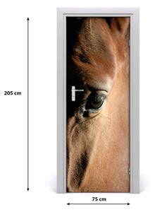 Adesivo per porta interna Cavallo 75x205 cm