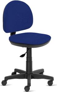 Living Design Sedia da Ufficio con Ruote in Tessuto colore Blu