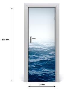 Adesivo per porta interna Onde del mare 75x205 cm