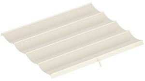 Outsunny Telo Pergola per Esterni Anti UV in Poliestere Bianco Crema con 8 Fori di Drenaggio, 286x245 cm | Aosom Italy