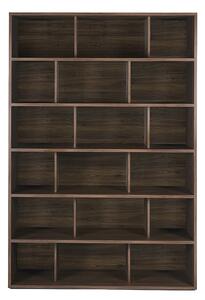 Libreria scandinava finitura legno scuro noce L140 cm EPURE