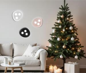 RELOAUX APPLIQUE PLAFONIERA 3 LUCI OVALE IN CERAMICA 4 COLORI LAMPADINE ATTACCO GX53 DESIGN MODERNO