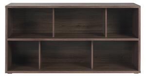Libreria bassa finitura legno scuro noce L140 cm EPURE