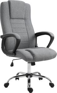 Icon Space Sedia Ergonomica con Ruote Braccioli e Poggiatesta in Tessuto colore Grigio