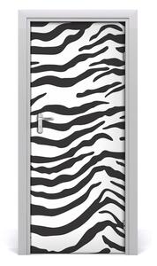 Sticker porta Sfondo domestico zebra 75x205 cm