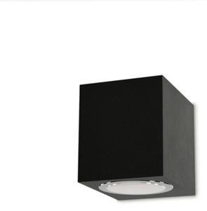 Applique moderno lampadari bartalini ebuk one gu10 led ip54 alluminio vetro monoemissione - Lampadari Bartalini Gesso
