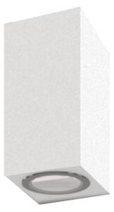 Applique moderno lampadari bartalini ebuk two gu10 led ip54 alluminio vetro biemissione - Lampadari Bartalini Gesso