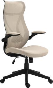 Icon Space Sedia Ergonomica con Ruote Braccioli e Poggiatesta in Tessuto Mesh colore Beige