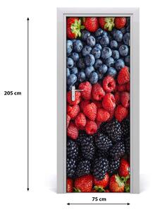 Adesivo per porta interna Frutti forestali 75x205 cm