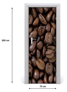 Adesivo per porta interna Chicchi di caff? 75x205 cm