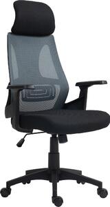 Icon Space Sedia Ergonomica con Ruote Braccioli e Poggiatesta in Tessuto Mesh colore Nero