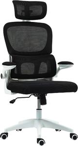 Icon Space Sedia Ergonomica con Ruote Braccioli e Poggiatesta in Tessuto Mesh colore Nero