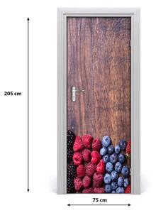 Adesivo per porta Frutti forestali 75x205 cm