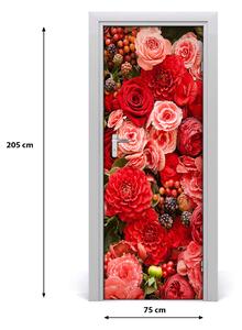 Adesivo per porta Mazzo di fiori 75x205 cm