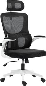 Icon Space Sedia Ergonomica con Ruote Braccioli e Poggiatesta in Tessuto Mesh colore Nero