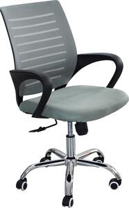 DecHome Sedia Ergonomica con Ruote e Braccioli in Tessuto Mesh colore Nero - Oasi