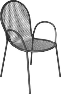 VivaGarden Sedia per Esterni Impilabile in Acciaio Dimensioni 54x61x90 cm colore Antracite - Vinson