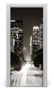 Rivestimento Per Porta Los Angeles di notte 75x205 cm