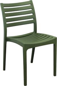 VivaGarden Sedia per Esterni Impilabile in Polipropilene Dimensioni 42,5x49x78 cm colore Verde