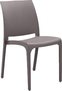 BICA Sedia per Esterni Impilabile in Polipropilene Dimensioni 46x54x80 cm colore Taupe