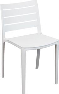 VivaGarden Sedia per Esterni Impilabile in Polipropilene Dimensioni 42x51x78 cm colore Bianco