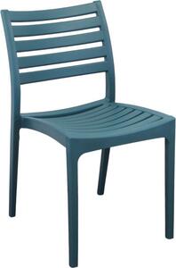 VivaGarden Sedia per Esterni Impilabile in Polipropilene Dimensioni 42,5x49x78 cm colore Verde Petrolio
