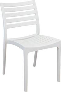 VivaGarden Sedia per Esterni Impilabile in Polipropilene Dimensioni 42,5x49x78 cm colore Bianco