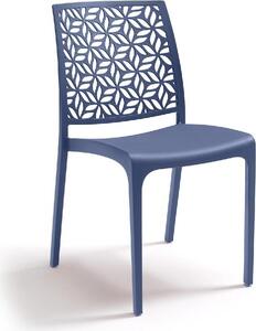 BICA Sedia per Esterni Impilabile in Polipropilene Dimensioni 46x57x81 cm colore Taupe - Ninfa