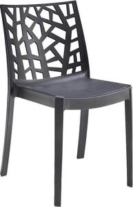 BICA Sedia per Esterni Impilabile in Polipropilene Dimensioni 47x55x82 cm colore Taupe - Matrix