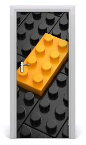 Adesivo per porta Mattoni Lego 75x205 cm