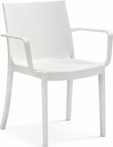BICA Sedia per Esterni Impilabile in Polipropilene Dimensioni 58x55x82 cm colore Bianco - Victoria