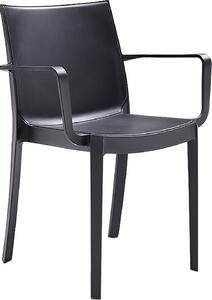 BICA Sedia per Esterni Impilabile in Polipropilene Dimensioni 58x55x82 cm colore Antracite - Victoria