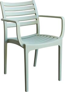 VivaGarden Sedia per Esterni Impilabile in Polipropilene Dimensioni 58,5x55,2x84 cm colore Verde - Guadalajara