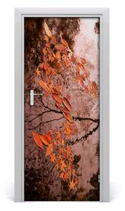 Adesivo per porta Foglie d'autunno 75x205 cm