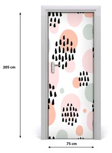 Sticker porta Background astratto 75x205 cm