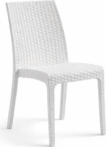 BICA Sedia per Esterni Impilabile in Resina colore Bianco - Virginia