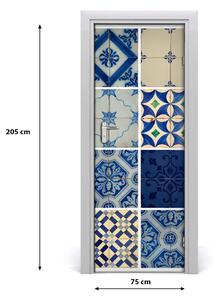 Sticker porta Piastrelle portoghesi 75x205 cm