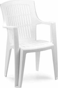 IPAE PROGARDEN Sedia per Esterni Impilabile in Polipropilene Dimensioni 60x62x89 cm colore Bianco - Arpa