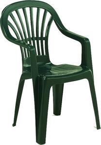 IPAE PROGARDEN Sedia per Esterni Impilabile in Resina Dimensioni 48x57x90 cm colore Verde - Zena