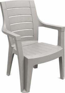 Dimaplast2000 Sedia per Esterni Impilabile in Resina Dimensioni 60x56x89 cm colore Tortora - Cleopatra