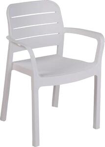 KETER Sedia per Esterni Impilabile in Resina Dimensioni 58x53x83 cm colore Bianco - Tisara