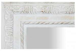 Specchio Specchiera da parete e appendere verticale/orizzontale L35xPR4xH82 cm finitura bianco anticato