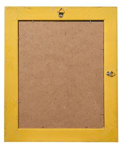 Specchiera da appendere verticale/orizzontale L27xPR4xH32 cm finitura foglia oro anticato