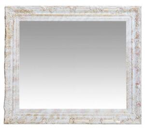 Specchio Specchiera da parete e appendere verticale/orizzontale L64xPR4xH74 cm finitura bianco anticato