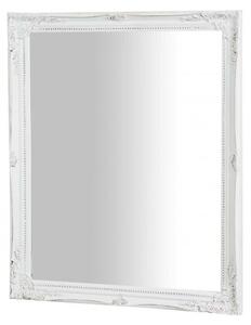 Specchio Specchiera da parete e appendere verticale/orizzontale L47xPR4xH57 cm finitura bianco anticato