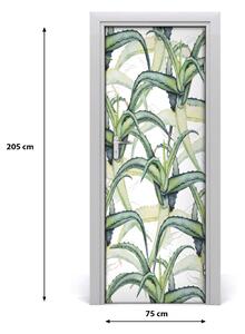 Adesivo per porta interna Aloe 75x205 cm