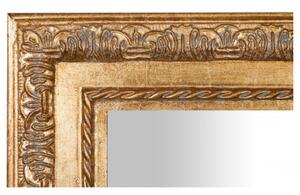 Specchio Specchiera da parete e appendere verticale/orizzontale L35xPR4xH82 cm finitura foglia oro anticato