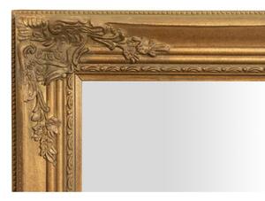 Specchio Specchiera da parete e appendere verticale/orizzontale L62xPR4xH82 cm finitura foglia oro anticato